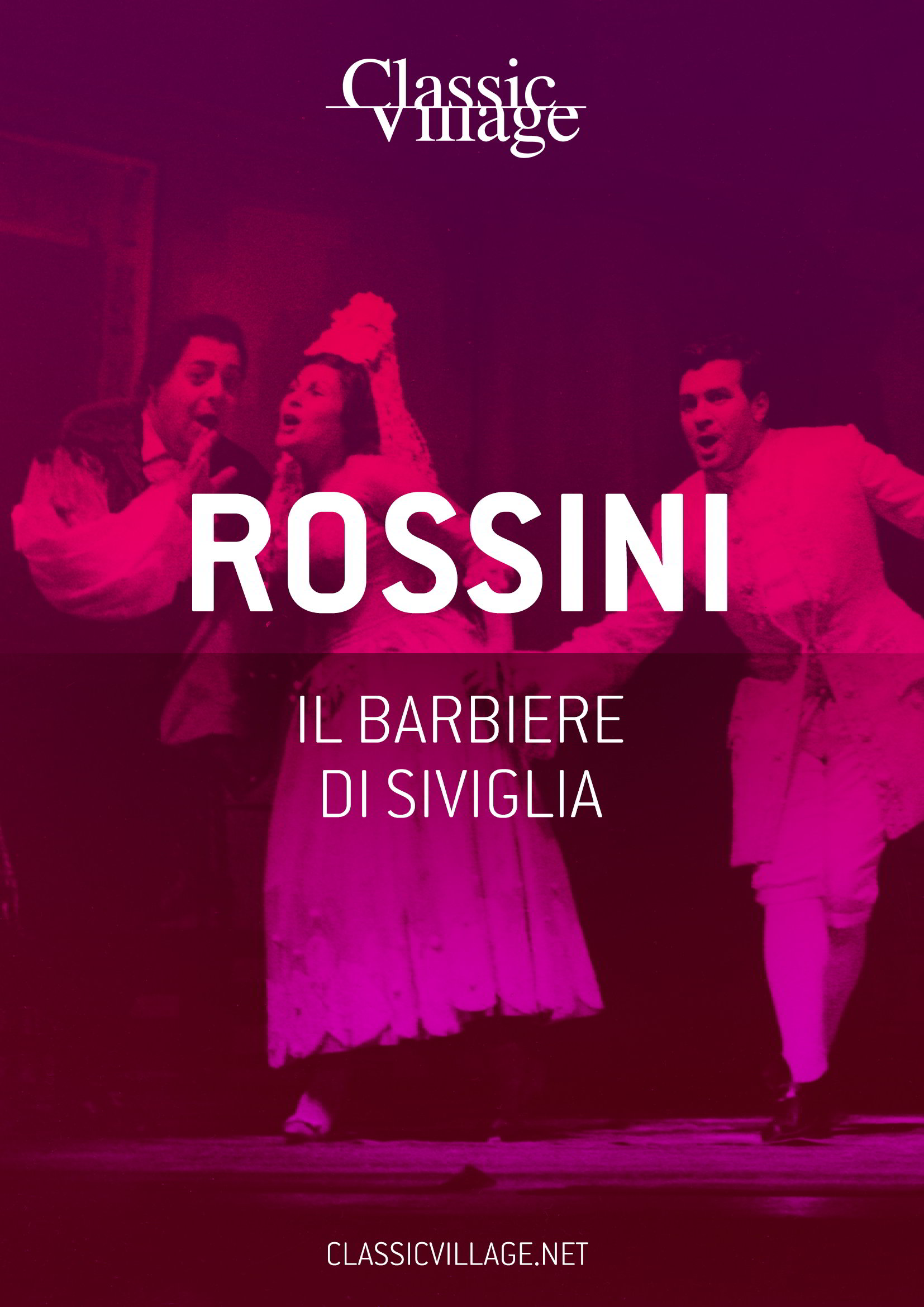 Copertina libretto d'opera "il barbiere di Siviglia" di Rossini